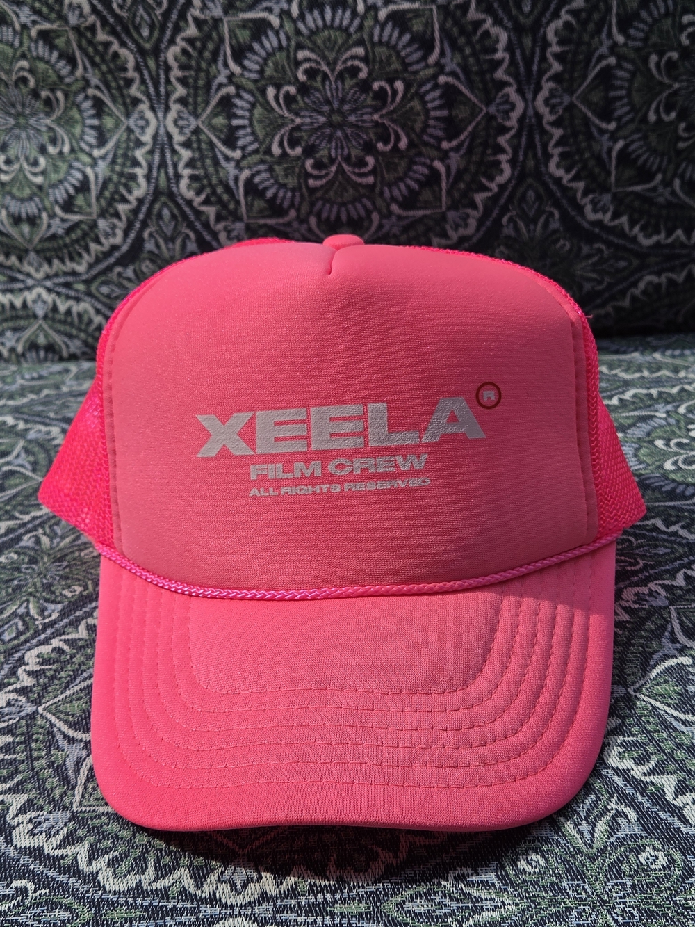 XEELA Film Crew Neon Pink Otto Trucker Hat